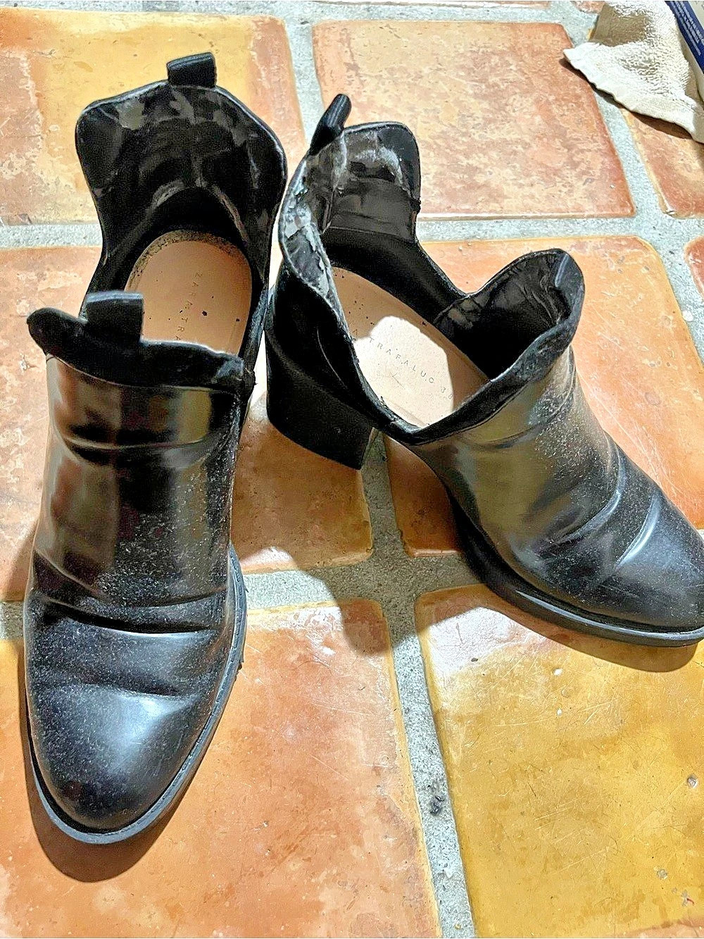 Zara Ankle Boots Black with heel